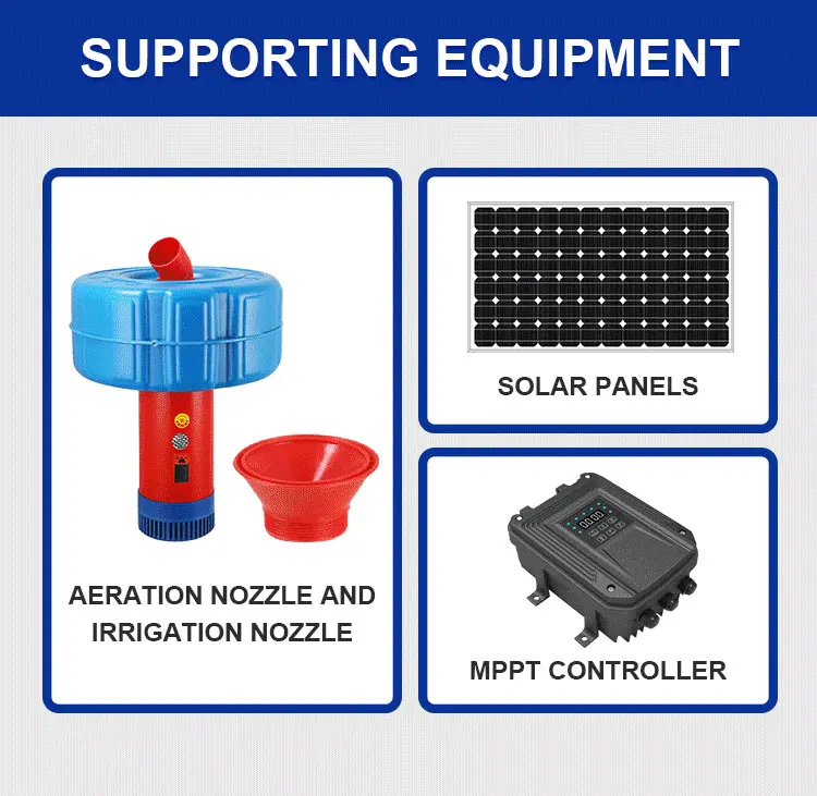 High Efficiency Solar Aerator Pond Solar Fish Pond Aerator Oxygenator