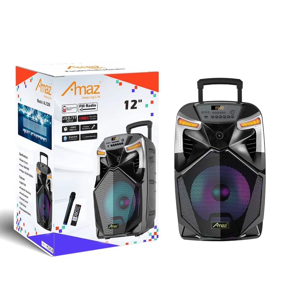 

In Stock private model 12 inch SPEAKER party speaker with led light