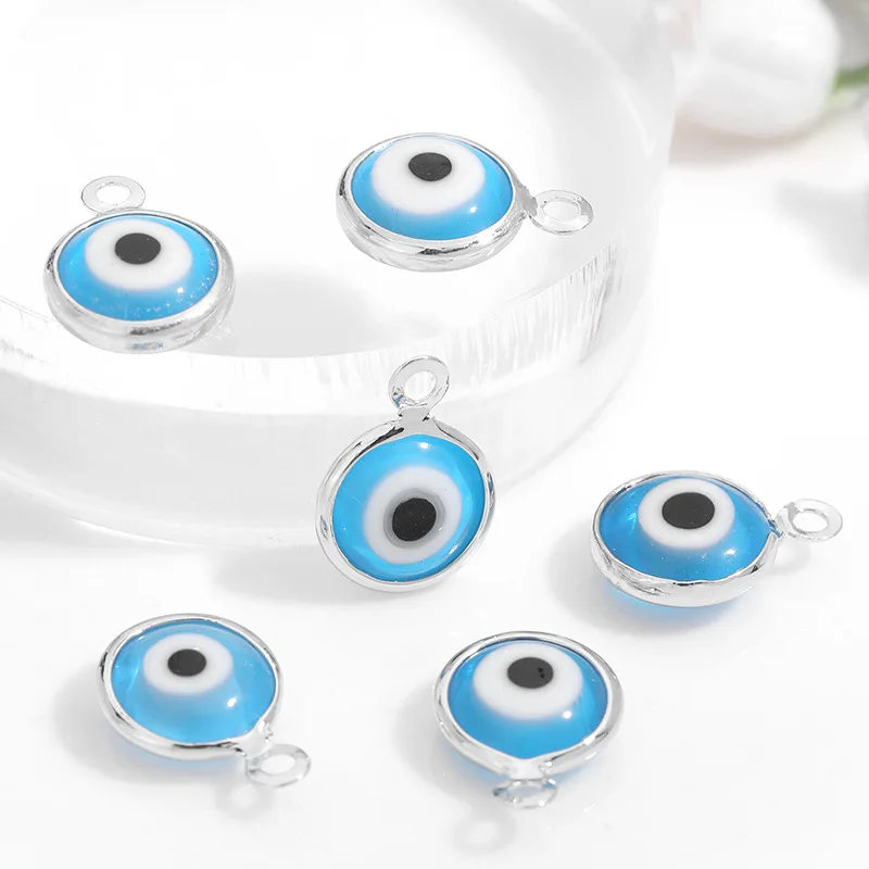 

New Full Nail Diamond 3D Luxury Crystal Design Evil Eye Nail Art Charm Zircon For Nails, Colorful