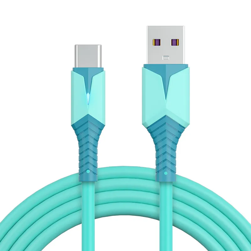 

Liquid Silica Gel Oem Fast Usb Cable Type C Cable With Led Type C And V8 Cables