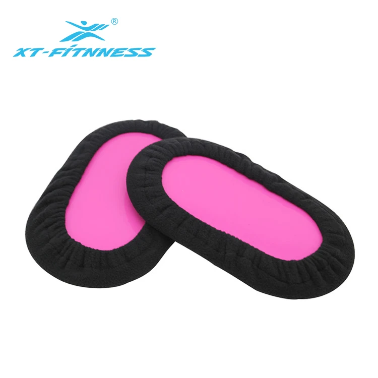 

Custom elliptical ABS PP gliding discs core sliders gliding discs, Pink,orange