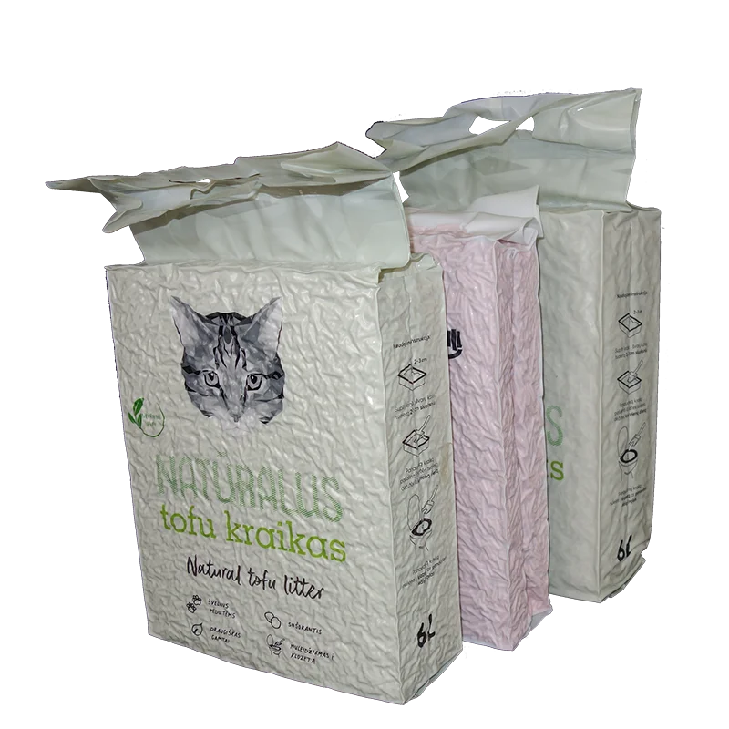 

premium quality natural materials tofu clumping cat litter / arena de gatos