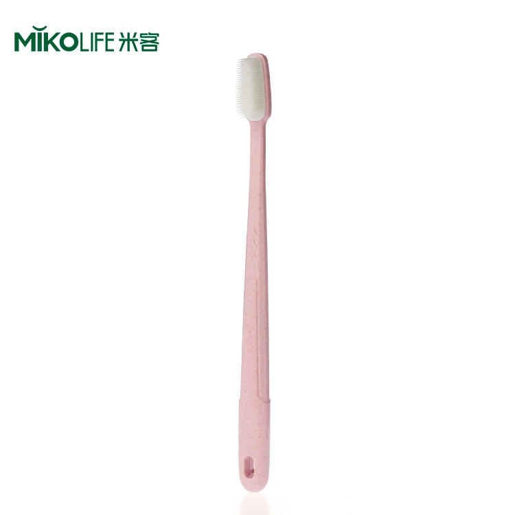 

Factory Price Eco-friendly Biodegradable Wheat Bamboo Toothbrush Customized Logo