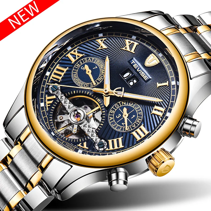 

TEVISE T806A cheap wrist watch automatic chronograph men wristwatches for hot selling, Any color are available