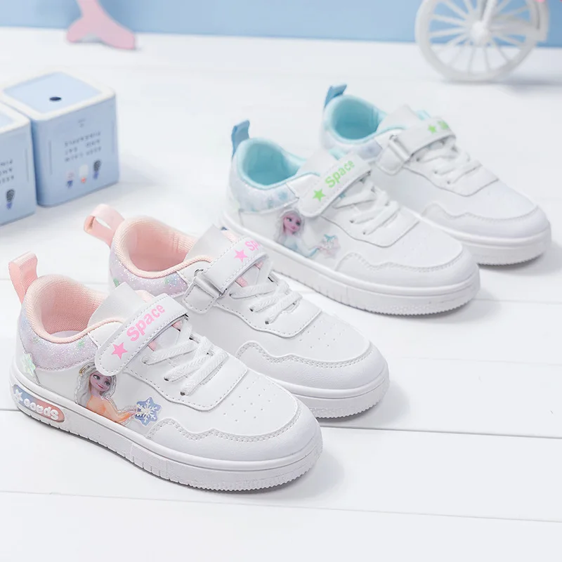 

Kids's Little White Shoes Spring Autumn New Girls Cartoon Board Primary School Students' Sports Girls' Soft Soled Children's