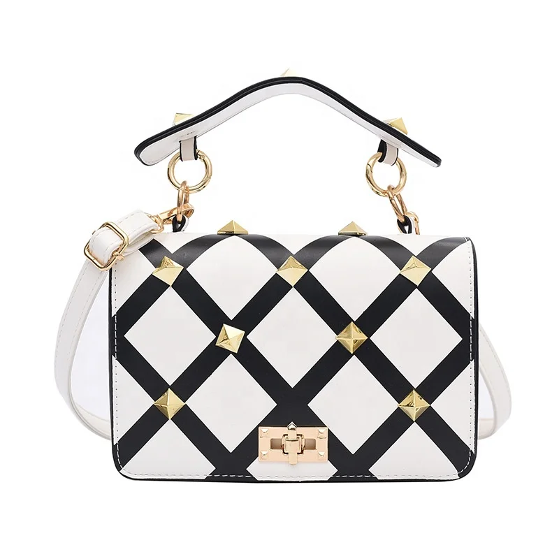 

Wholesale Black White Color Quality Handbags Cross Shoulder Lady Travel Tote BagsWomen Trending Small Hand Bags