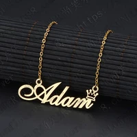 

Private Custom Three Colors Stainless Steel Personalized Name Letter Necklace Custom Names Necklace