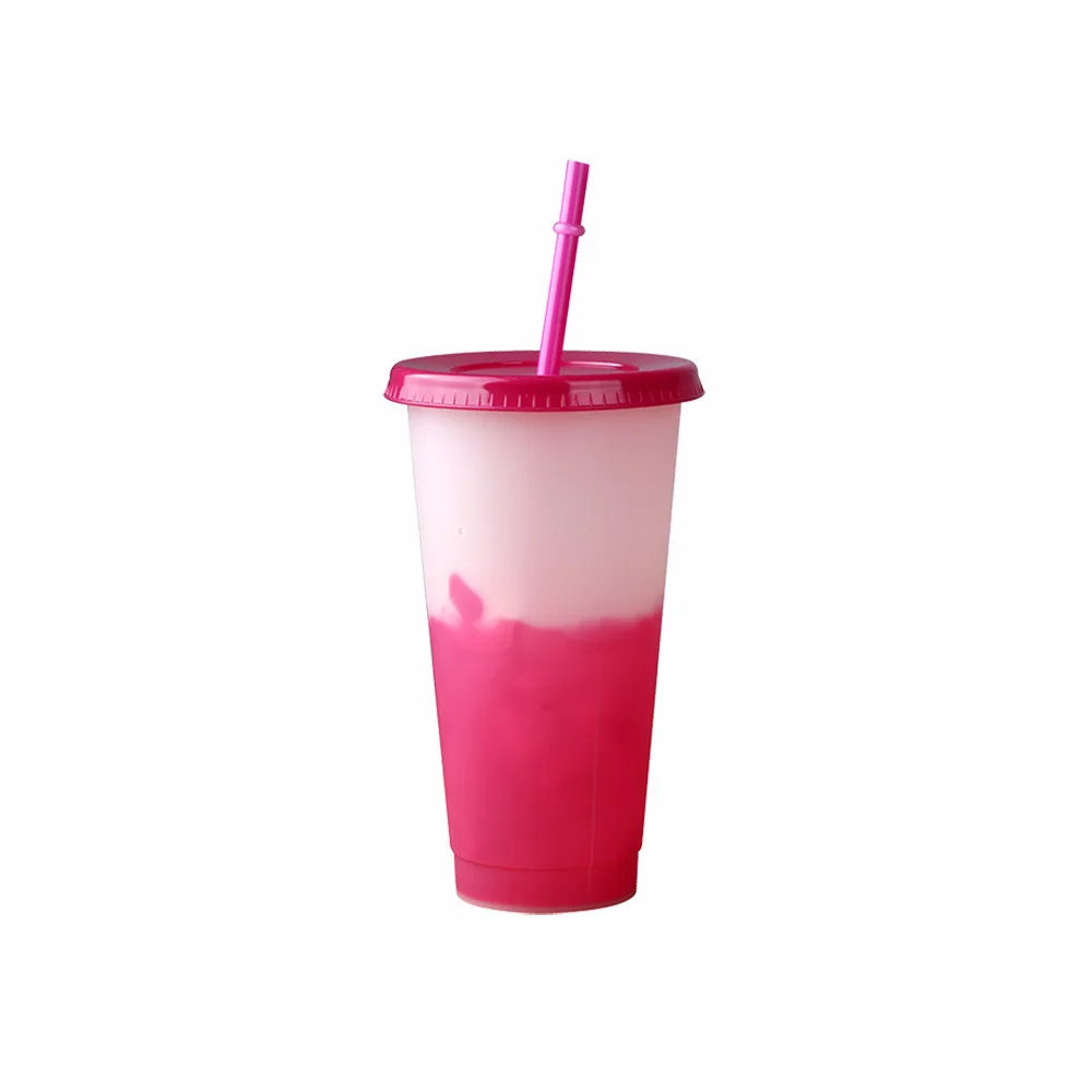 

Wholesale Plastic Magic Coffee Cup Reusable Plastic Change Color Drinking Cup