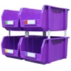 Large size plastic tool parts organizer stackable storage bin used for garage storage