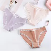 

wholesale ladies briefs sexy fashion lace thread cotton lingerie hipster panties for women