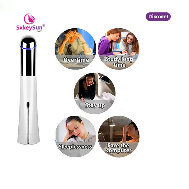 

Mini USB Electric Sonic Eye Massager Vibrator Fade out fine lines, firming skin ABS+Stainless Steel eye massage device