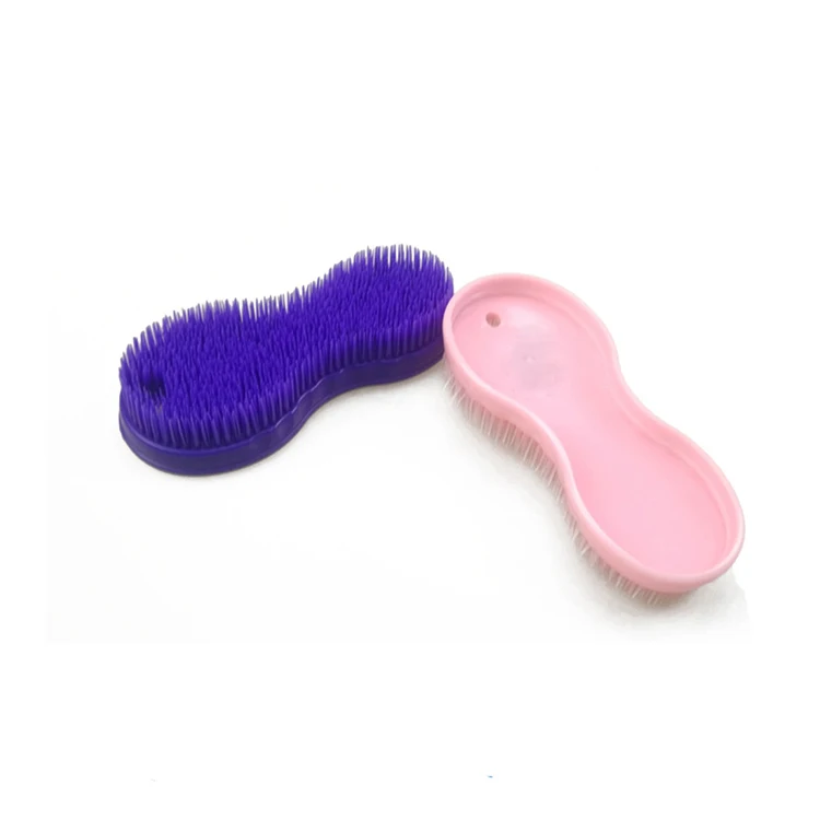 

Hot Selling Horse Cleaning Brush for Horse Hassage, PE Plastic Horse Brush, Red,blue,green,yellow,pink,or customise