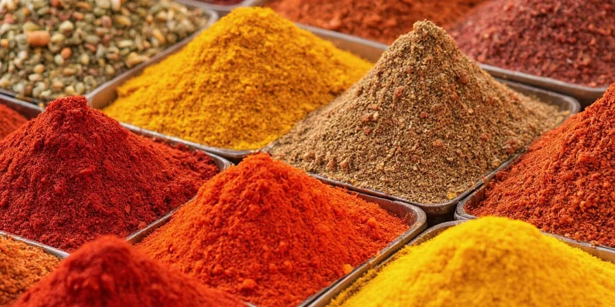 Close-up of someone sprinkling spices onto food