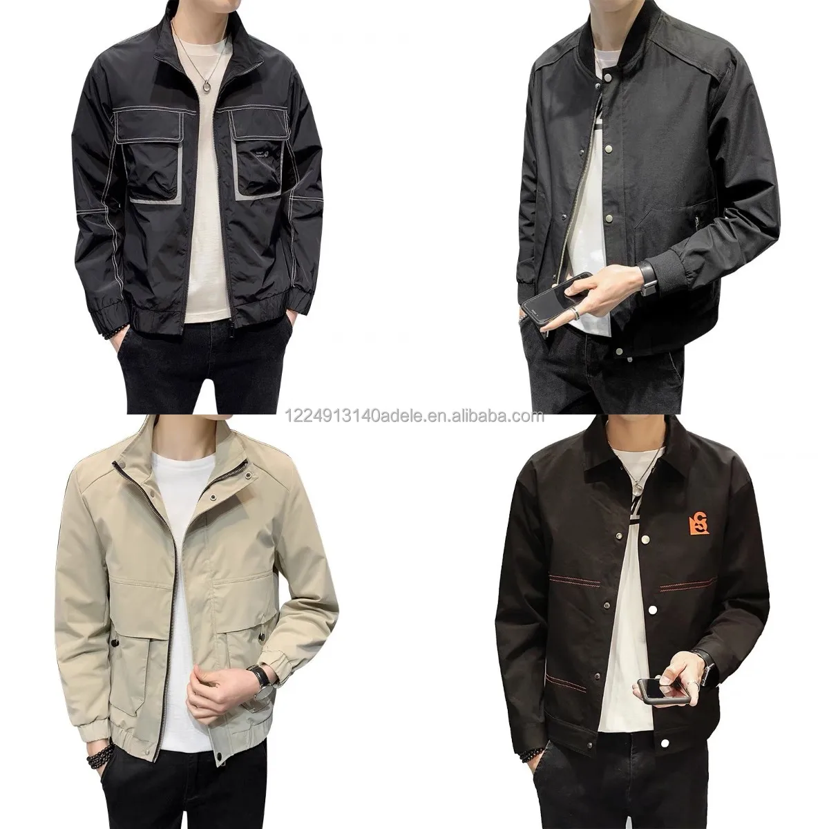 

Bomber Jacket Outdoor Wear Ski Mens Softshell Jacket Custom Windbreaker Clothing Men's Casual Plain Waterproof Jacket coat