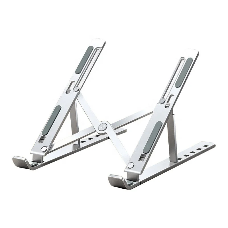 

2024 Hot Selling 21 inches Aluminum Alloy Tablet Laptop Stand Desktop Folding Portable Adjustable Notebook Stand