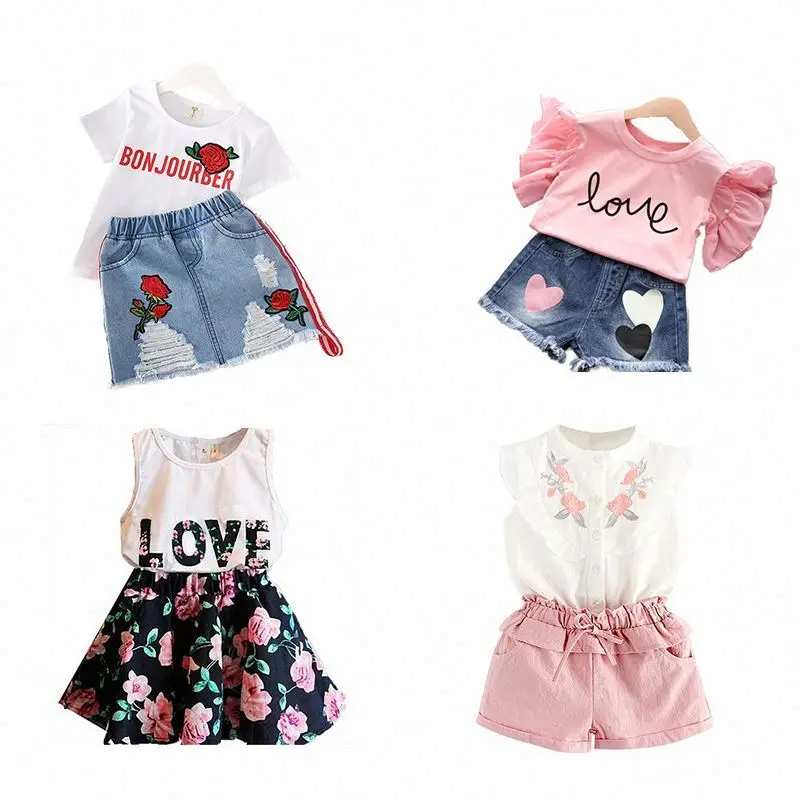 

2021 new design summer flare sleeve back to school china wholesale boutique floral little baby girls bangladesh kids clothing, As pic shows, we can according to your request also
