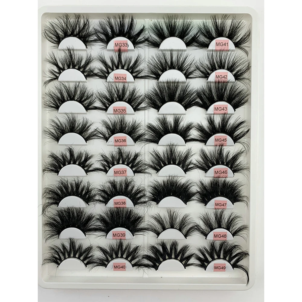 

Wholesale strip 25mm 27mm 5D 3D mink eyelashes vendor mink lashes private label false eyelashes