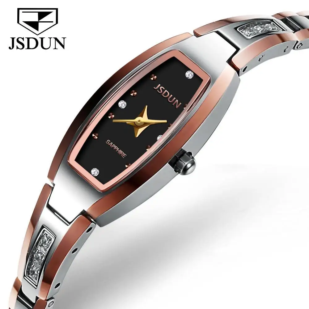 

JSDUN 6530 Women Fashion Popular Automatic Mechanical WristWatch Steel Band WaterProof Beatiful Dress Gift Watch For Women 2020