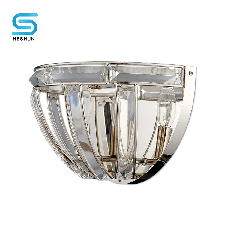 China supplier modern style designer indoor lighting home decorative crystal wall light lamp lights