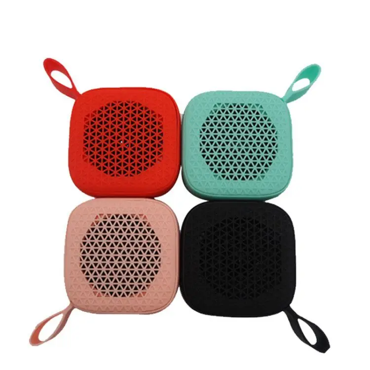 

New Smart Electronic W1 BT Speaker Mini Portable Audio Wireless Speaker with Rubber Hanging Rope, Black, pink, light green, red