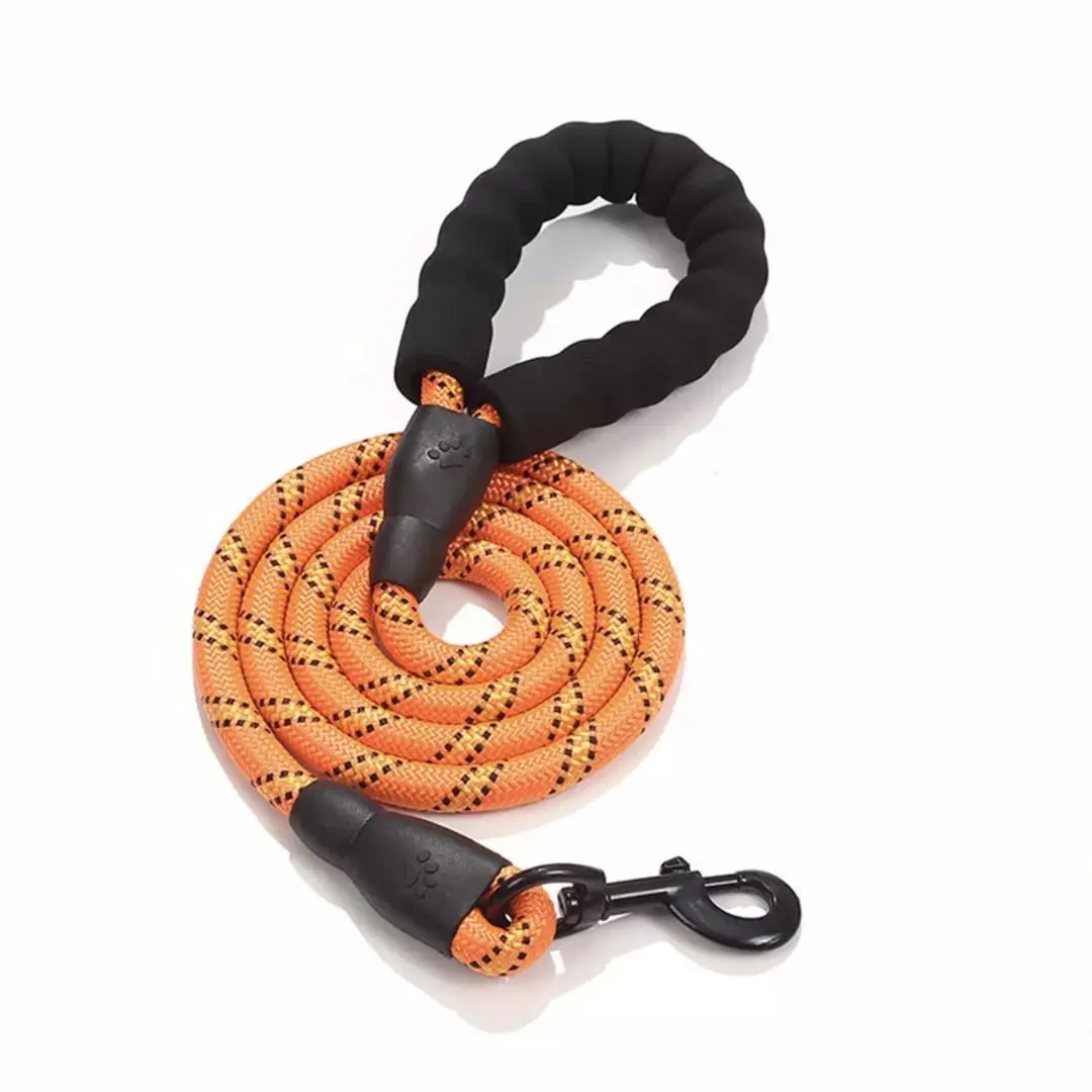 

Pet Outdoor Products Explosion-proof Reflective Round Rope Nylon Woven Traction Rope Dog Leash Lock Catch Upgrade