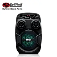 

Portable 6.5" PA Active Speaker Karaoke Sound System with Amplifier Built in Rechargeable Battery FM Radio USB SD Slot