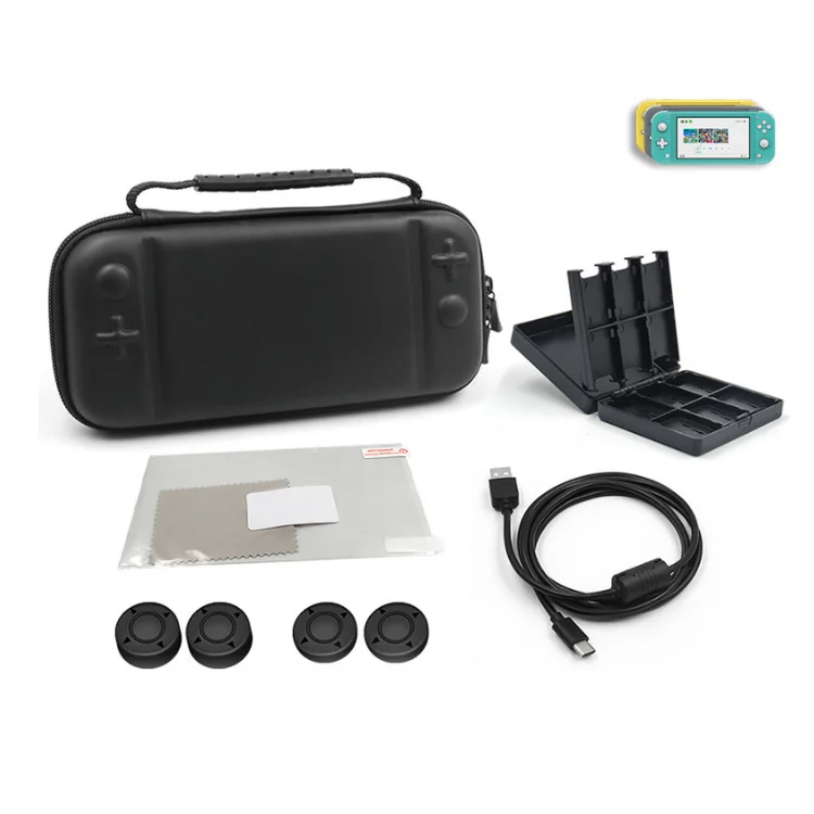

Game Accessories 10 in 1 Bag for Nintendo Switch Lite Case Protective Cover Carry Bag, Picture