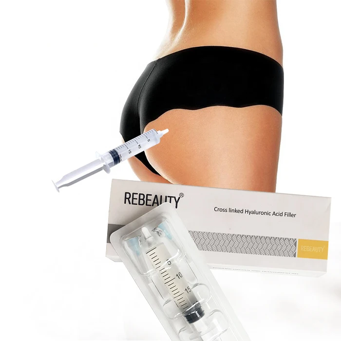

ReBeauty 20ml hyaluronic acid dermal filler hydrogel buttock enlargement injections, Transparent