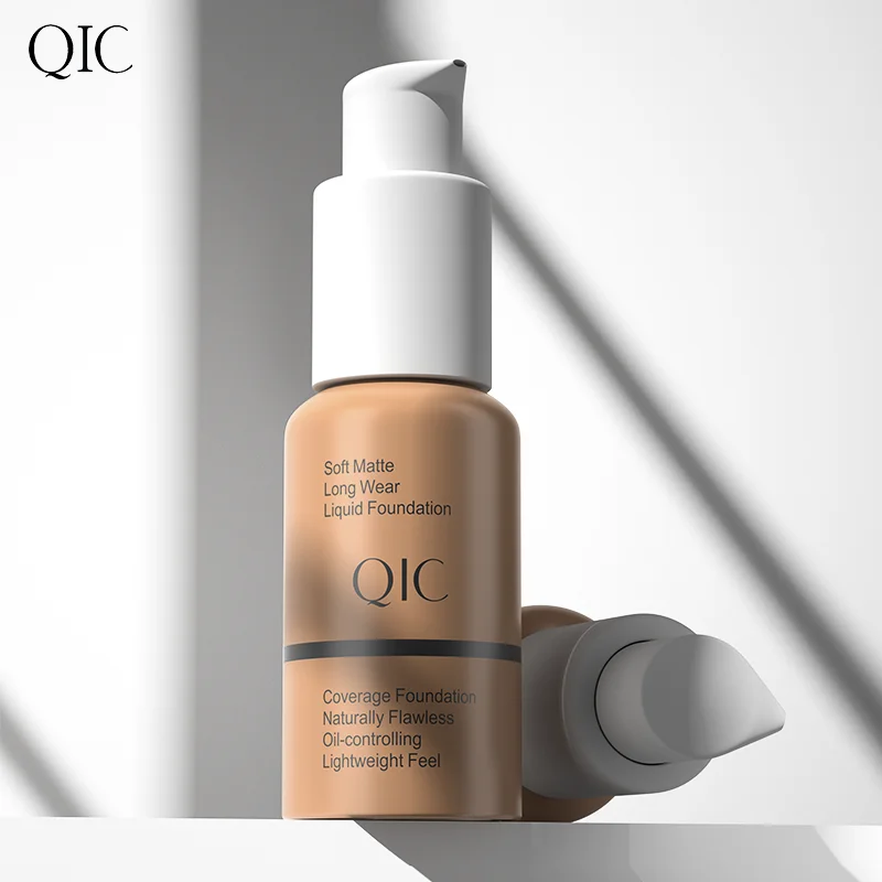 Full Coverage Soft Liquid Foundation Matte Waterproof Long Lasting Foundation With 5 Colors