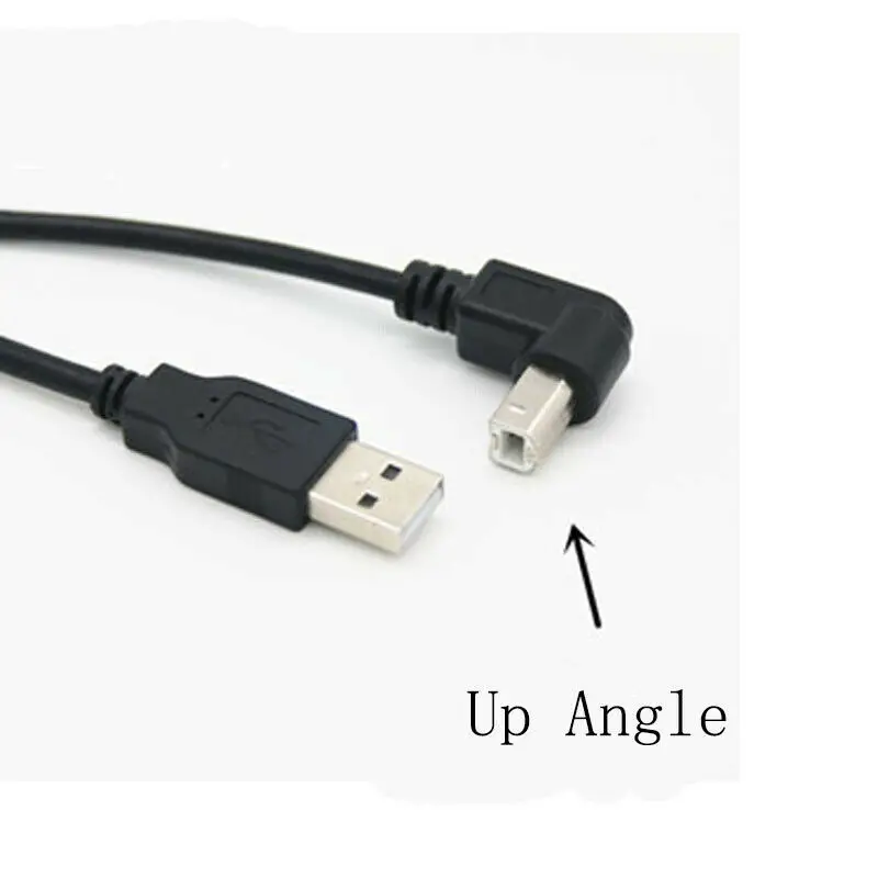 

5m USB 2.0 A Male to USB B Male 90 Degree Up Angle Printer Scanner Cable
