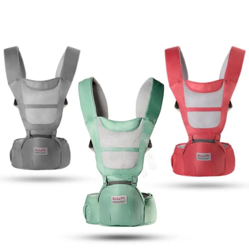 

For Newborn And Prevent O-type Legs 6 In 1 Carry Style New Kid Sling Hipseat Ergonomic Baby Carrier backpack, Grey