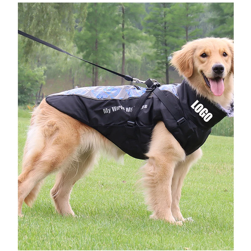 

Free logo New Design Luxury Pet Clothes Fashionable Pet Designer Clothes Dog Life Jacket Dog Jackets Winter Pet Clothes