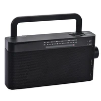 

High sensitivity am fm radio portable with tuning and channel selecting knob for home use