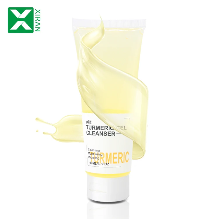 

100ml new repairing moisturizing refreshing turmeric gel facial cleanser