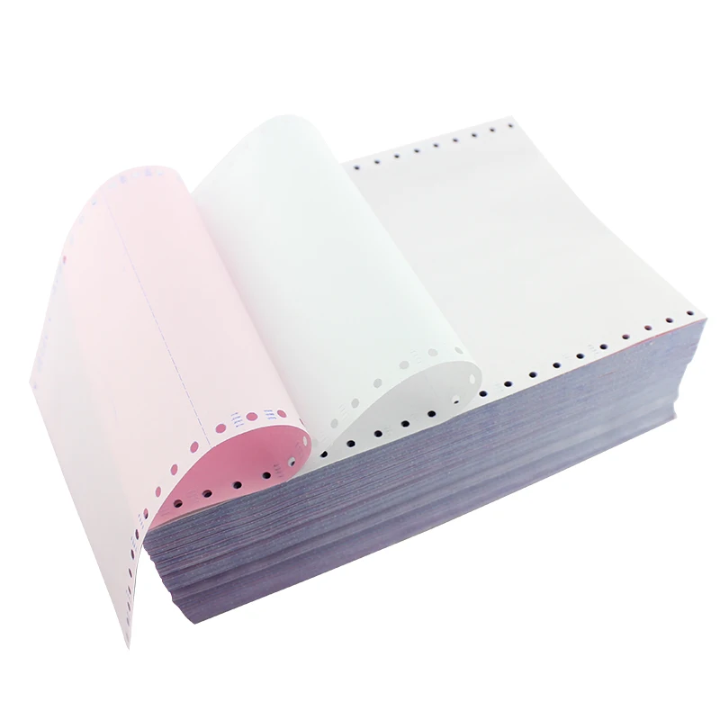 
Cheapest Wholesale Computer Paper Computer Forms Printing Best Price Blank Printed 3ply Carbonless Computer Continuous Paper 