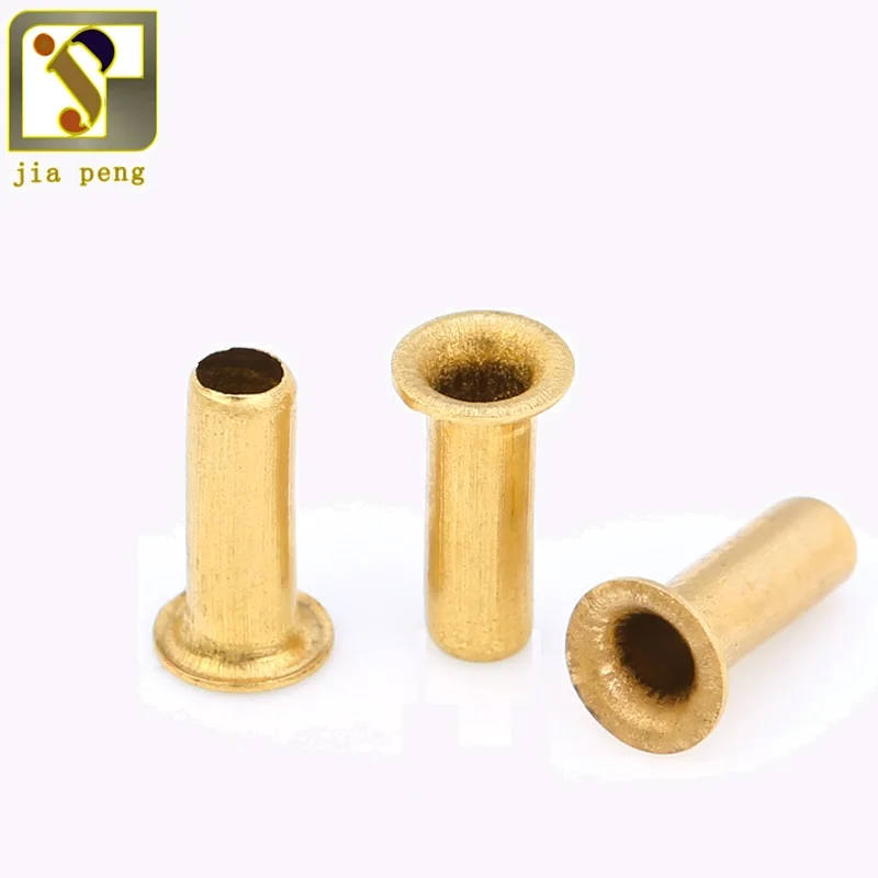 

Wholesale Metal Brass Grommets Brand New Copper Hollow Rivet Small Size Through-Hole Eyelets Factory Supply