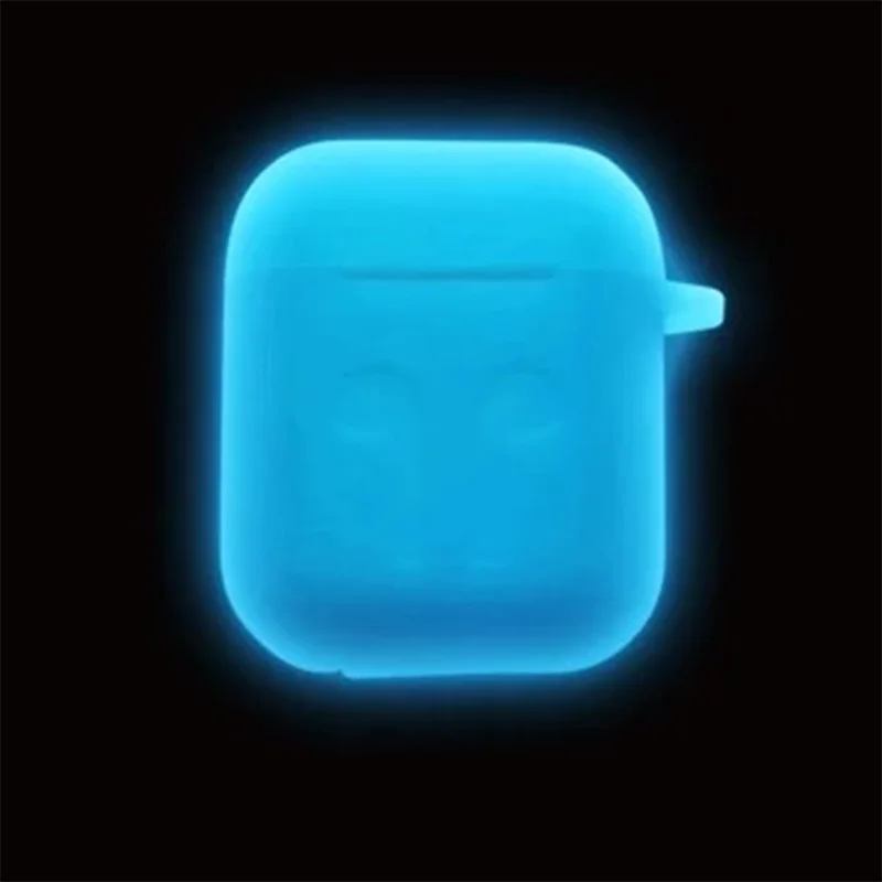 

Luminous silicone case wireless earphone protection cover glow in the dark earbud box for airpods 1 2 3 case