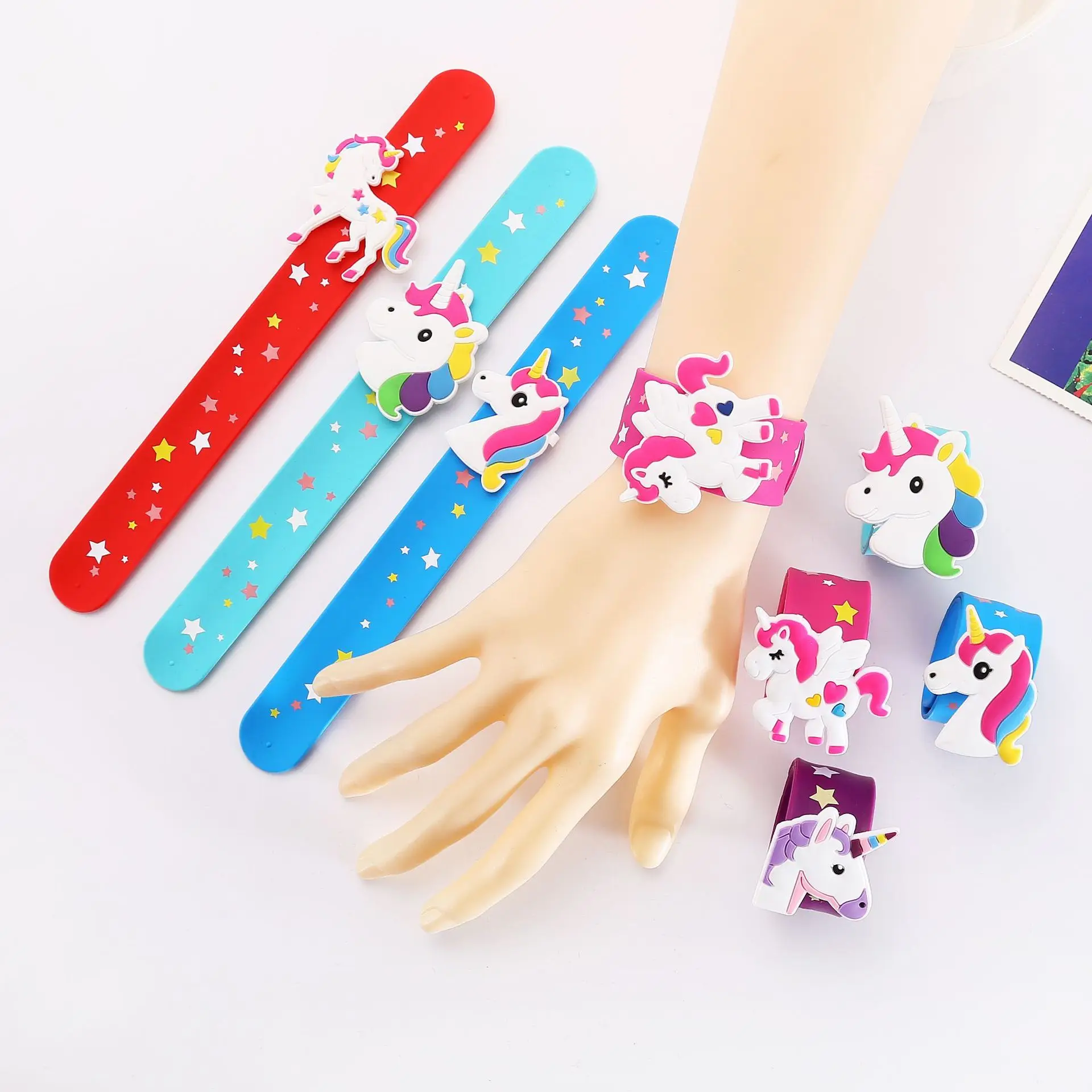  ibasenice Girls Earrings 4 Pcs Slap Bracelet Kids