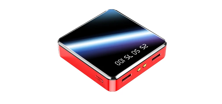 New Full Mirror Power Banks Digital Display 10000mah Mobile Phone Charger - ANKUX.COM