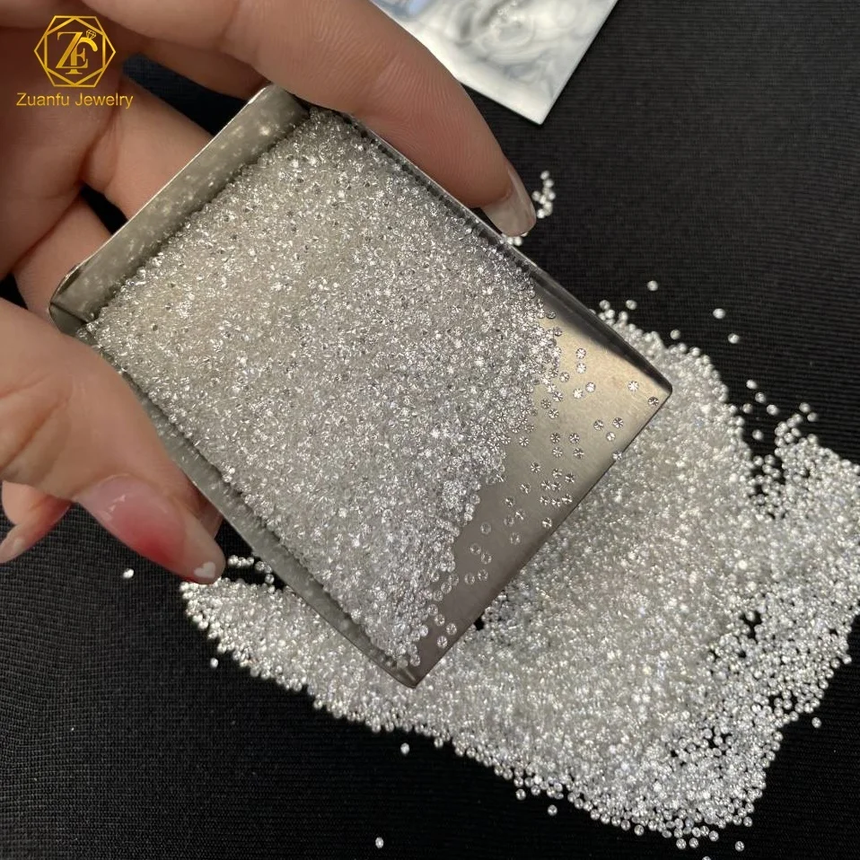 Factory Price 0.8-2.9mm Loose Moissanite Diamond Iced Out Round Cut Price Per Carat VVS1 DEFGH White Color Melee Moissanite