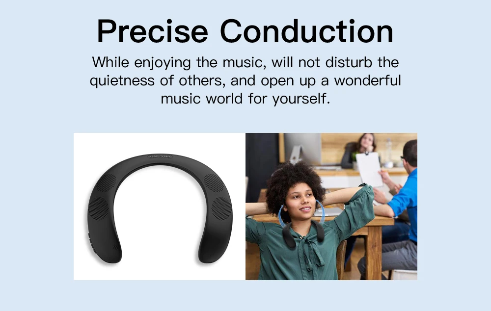Bluedio HS Professional Portable Powerful Bass Wireless Speakers Neckband Speaker Microphone With Bass FM Radio SD card Slot - ANKUX.COM