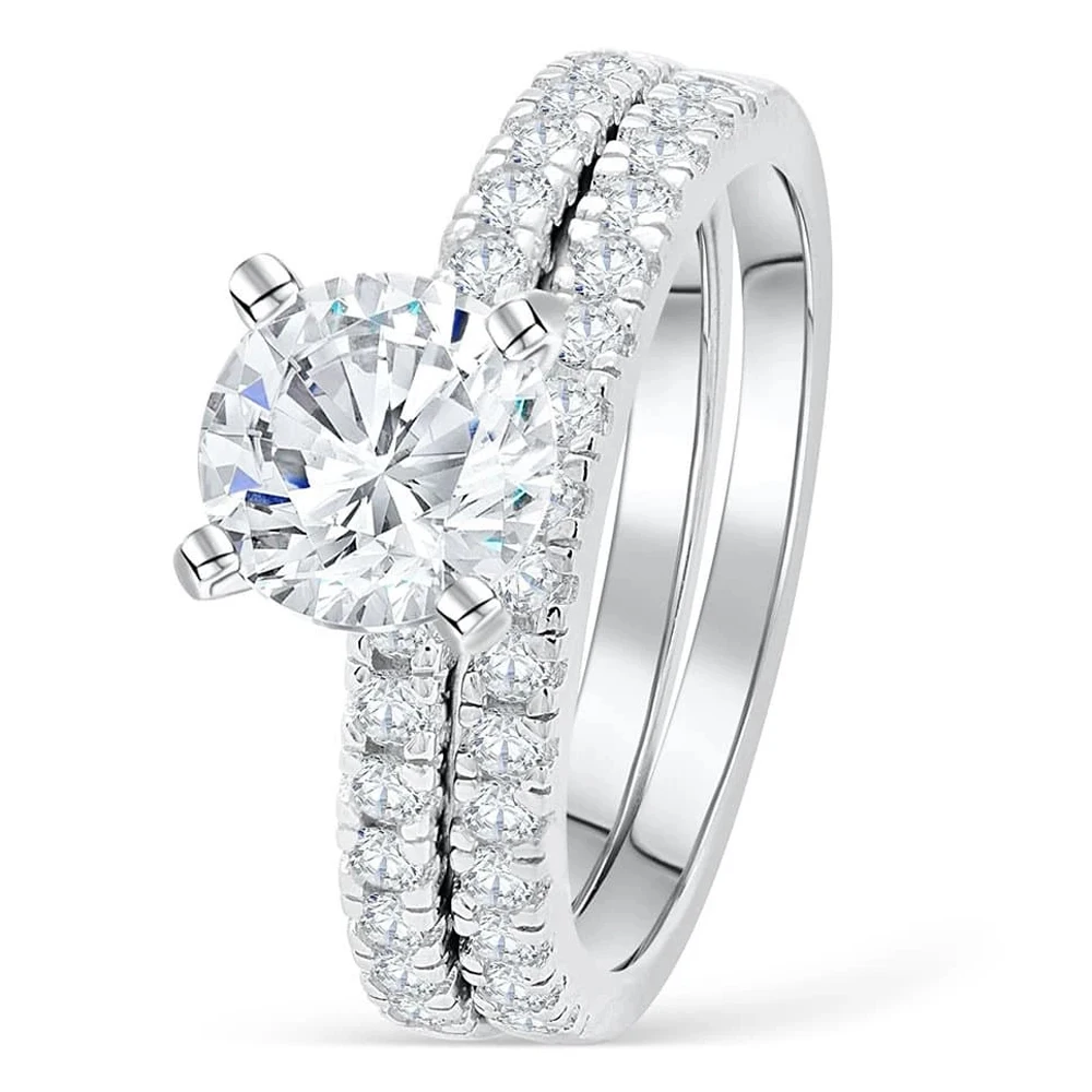 

SKA wholesale fashion 925 cz jewelry finger ring set best gift for girl, Picture