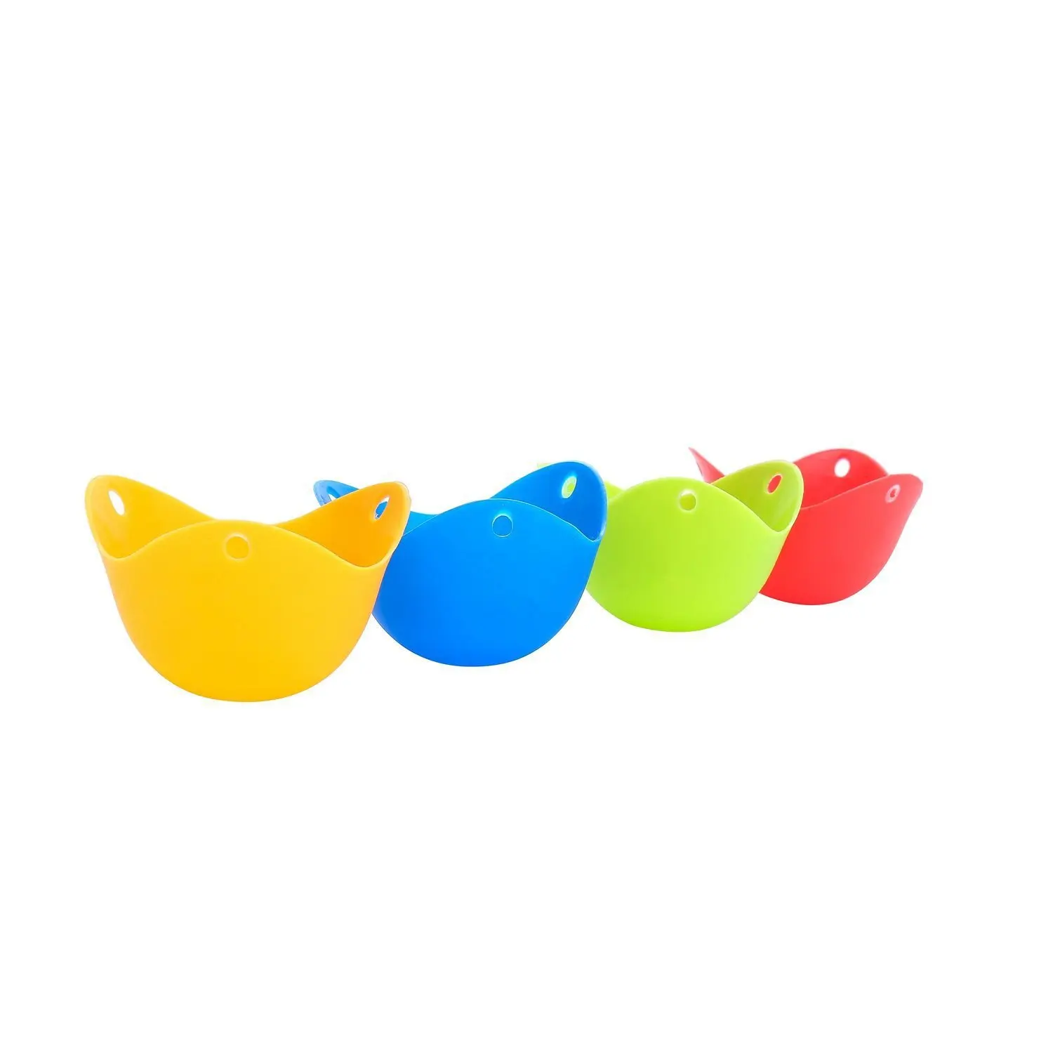 

K15 Silicone Egg Poacher Cups Cook Poach Pods Kitchen Cookware Poached Baking mold, As pic