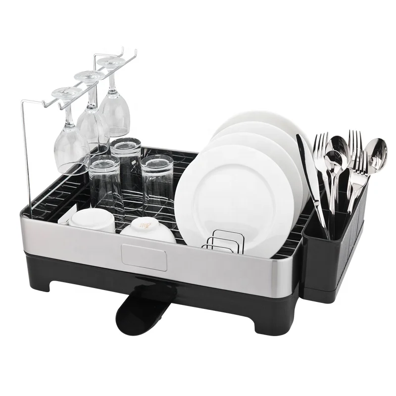 

rust-free dish rack bowl holder dish holder with adjustable drainer