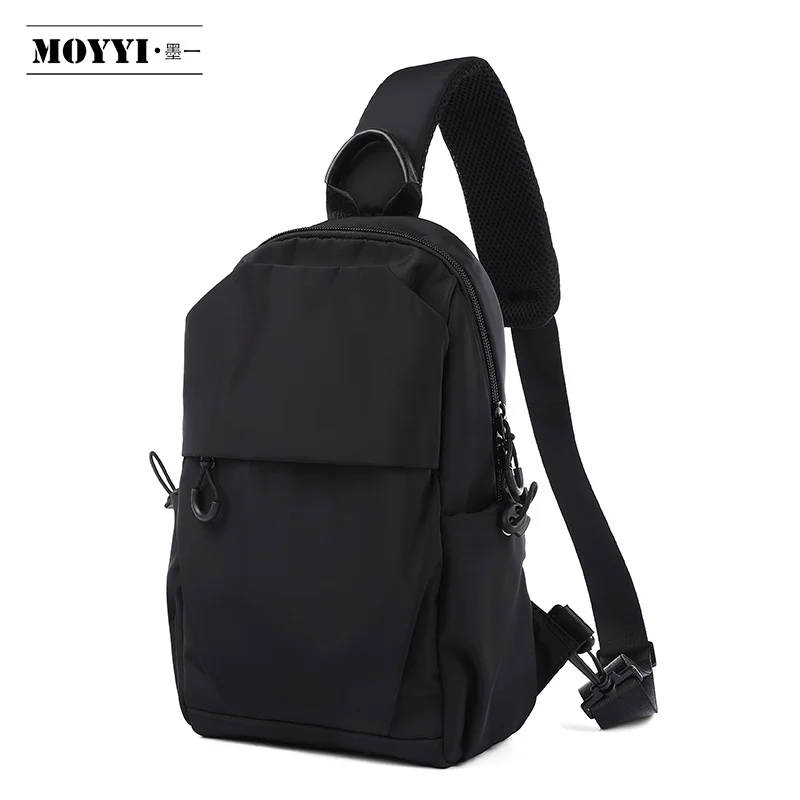 

2021 MOYYI Wholesale waterproof men bag Travel sports Custom Logo chest bag crossbody bag