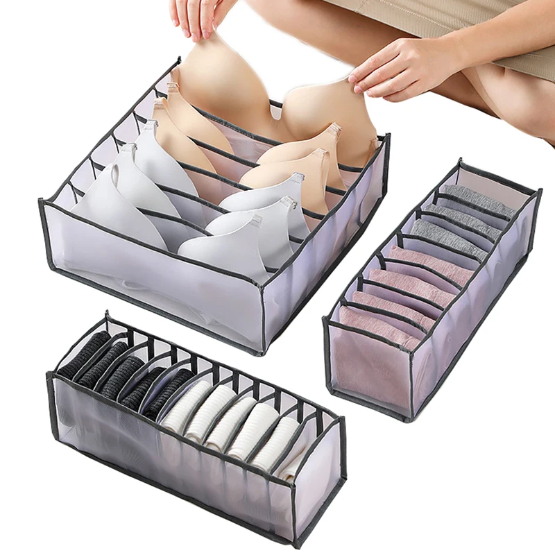 

Bra foldable fabric drawer organizer boxes storage socks underwear storage box