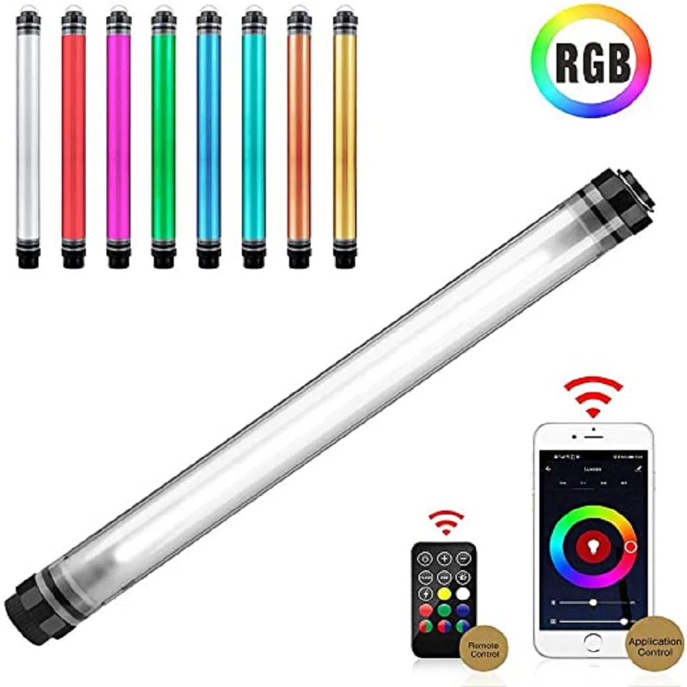 

LUXCEO P7RGB PRO APP rgb bar photography colorfilm light wand portable live stream rgb tube light video studio photography led