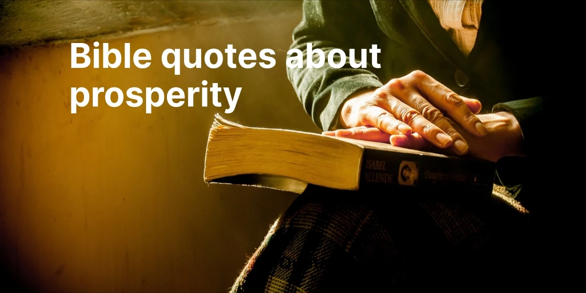 bible quotes about prosperity