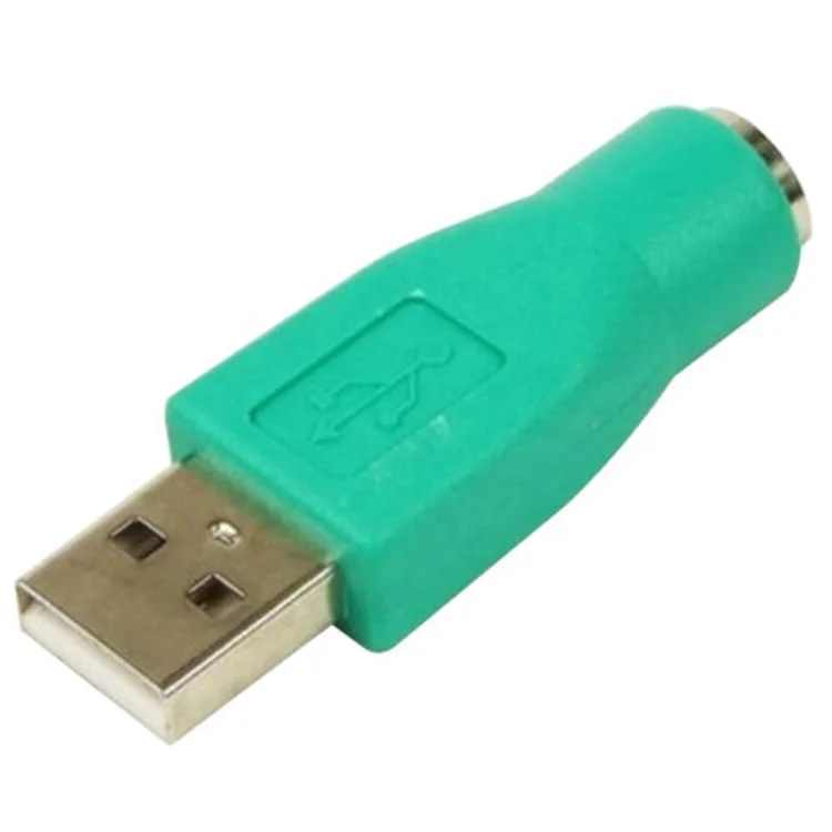 

Converter PS2 Male To USB Female Adapter Connector For Mouse Keyboard Laptop PC, Green