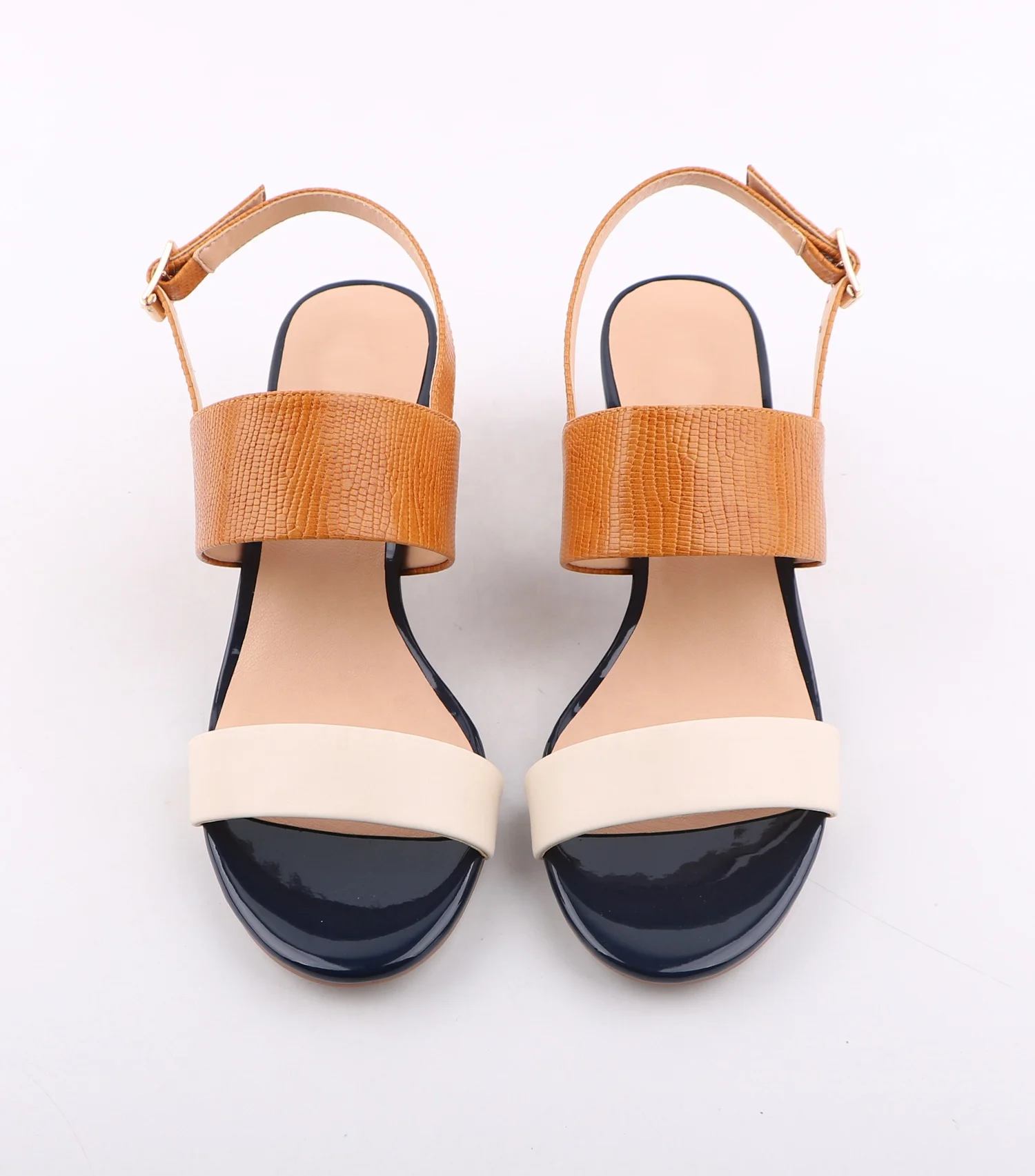 

Ready to ship colorful women sexy mid high block heels sandals high heels party shoes for ladies